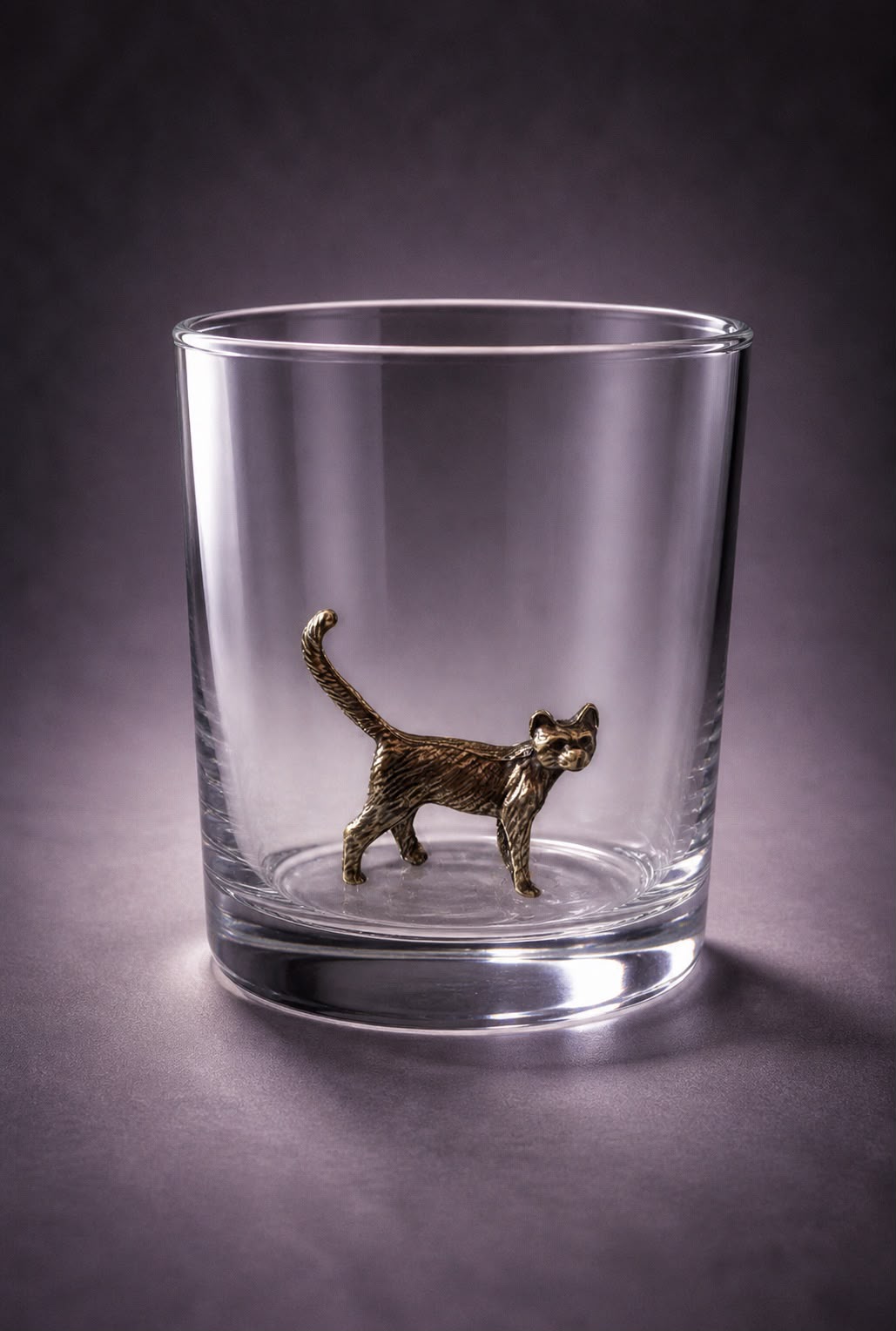 Whiskey Glass Cat