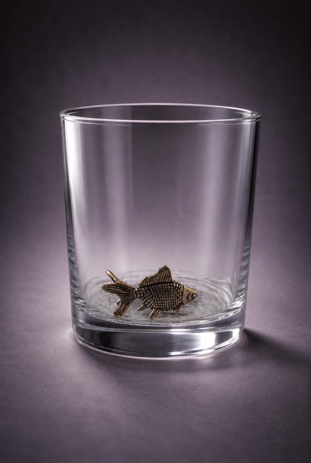 Whiskey Glass Koi Fish