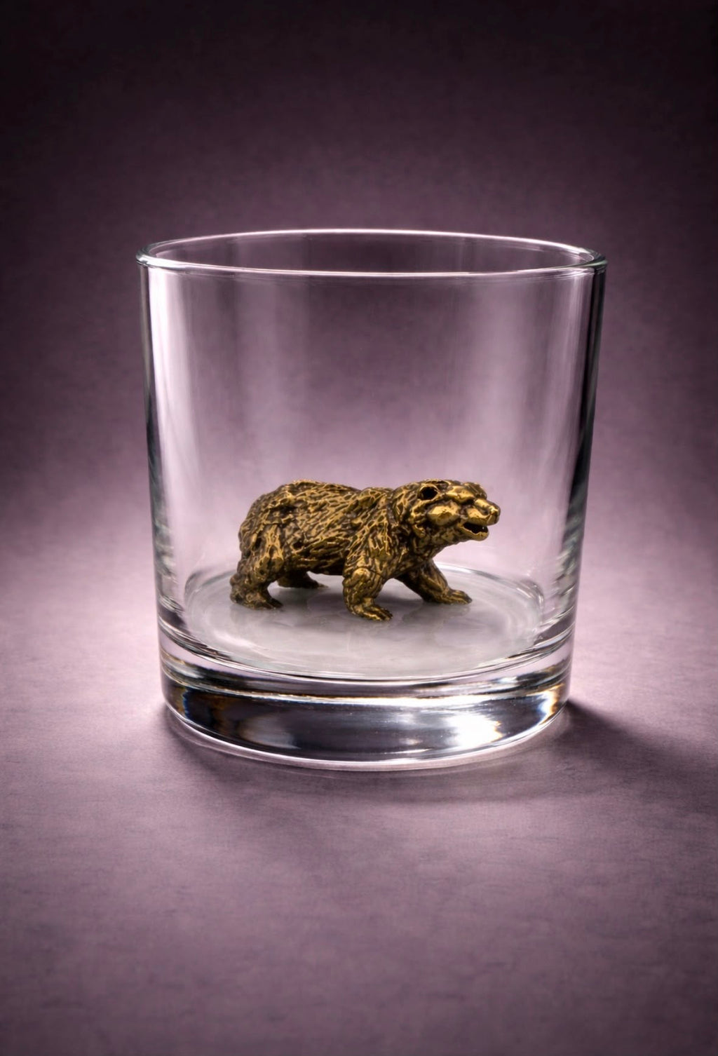 Whiskey Glass Bear
