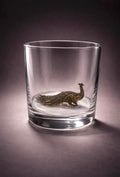 Whiskey Glass Peacock