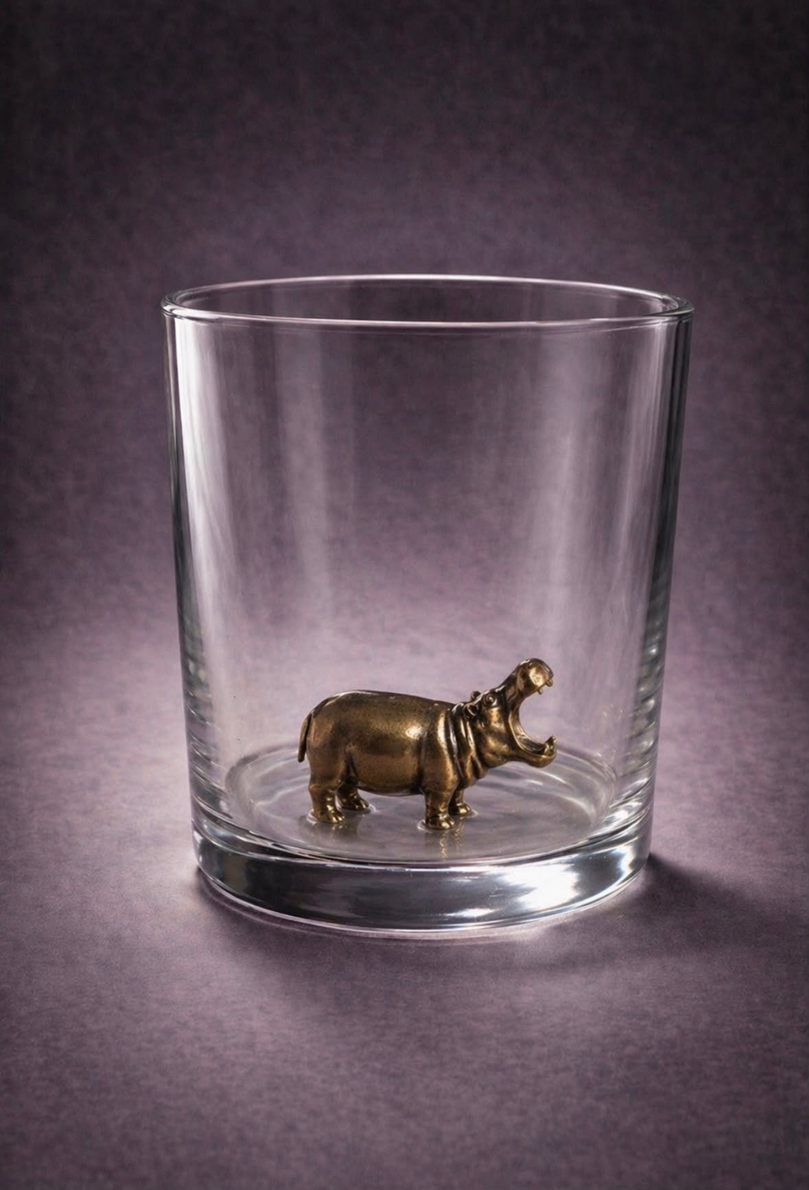 Whiskey Glass Hippopotamus