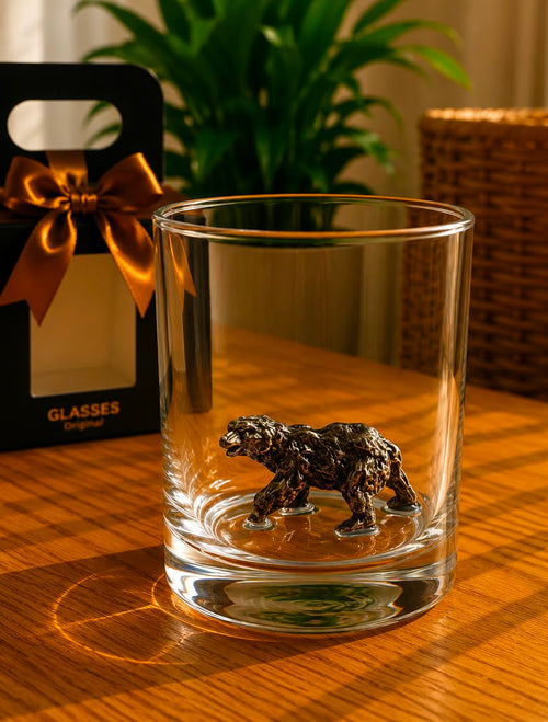 Whiskey Glass Bear