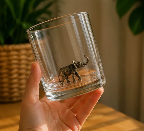 Whiskey Glass Elephant