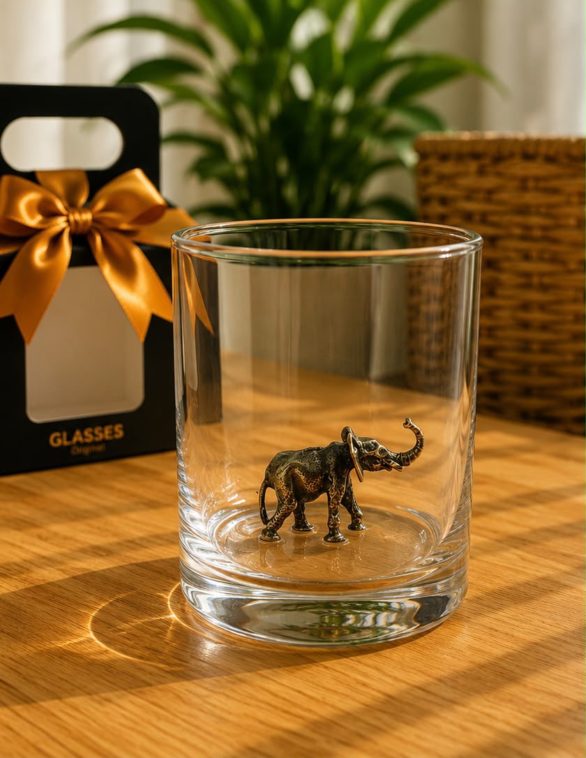 Whiskey Glass Elephant