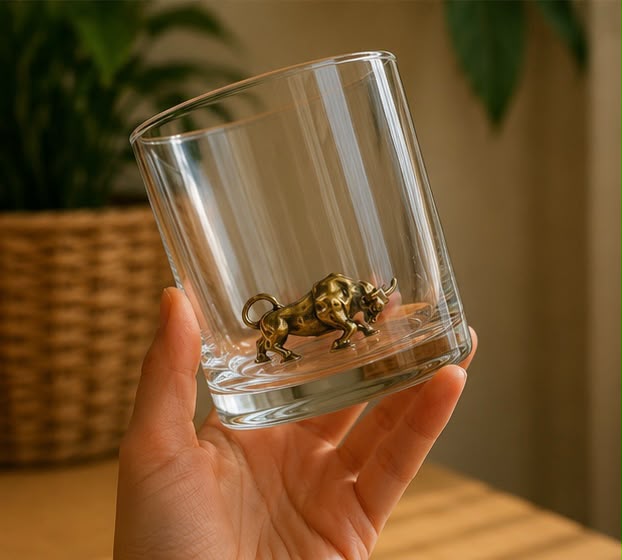 Whiskey Glass Bull