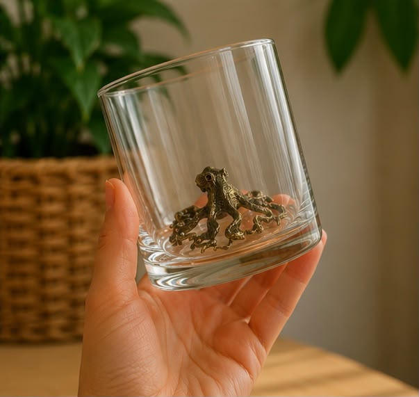Whiskey Glass Octopus